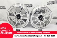 Aluminum Wheels AFTER Chrome-Like Polishing | Wheel Polishing | Aluminum Polishing Services