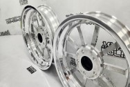 Aluminum Wheel Back Barrels (Customer Added Option in Middle of Process) AFTER Chrome-Like Polishing | Wheel Polishing | Aluminum Polishing Services