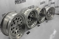 Aluminum Studded Wheels BEFORE Chrome-Like Metal Polishing | Aluminum Polishing | Wheel Polishing Service 