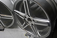 Chevy Corvette Aluminum Wheels BEFORE Chrome-Like Metal Polishing and Buffing Services / Restoration Services 