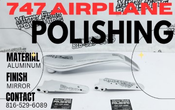 Mirror Finish Polishing Custom Aircraft Components Before and After Showcase