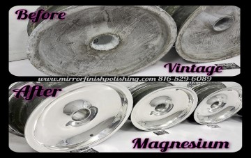 Mirror Finish Polishing Custom Aluminum Wheel Before and After Showcase