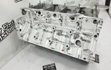 Mirror Finish Polishing Custom Engine Block Before and After Showcase
