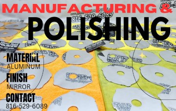 Mirror Finish Polishing Custom Fabricated High-End Components Before and After Showcase