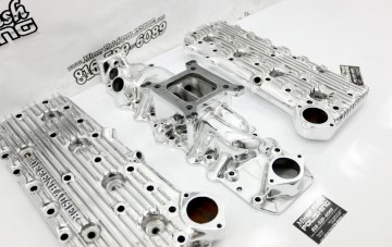 Mirror Finish Polishing Custom Performance Cylinder Heads and Offenhauser Aluminum Intake Manifold Showcase