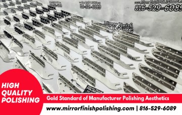 Mirror Finish Polishing Custom Commercial and Industrial Parts Before and After Showcase