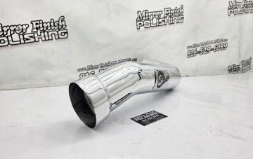 Mirror Finish Polishing Custom Performance Pipes Before and After Showcase
