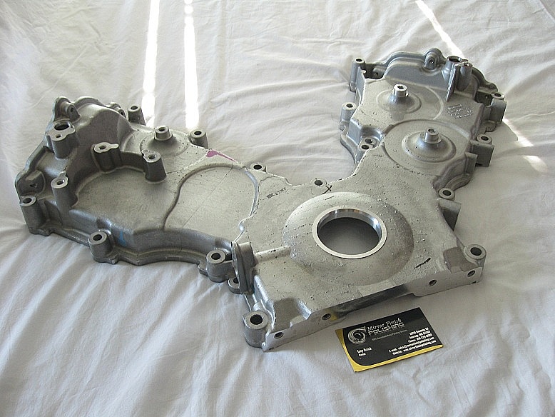 Ford polished timing cover