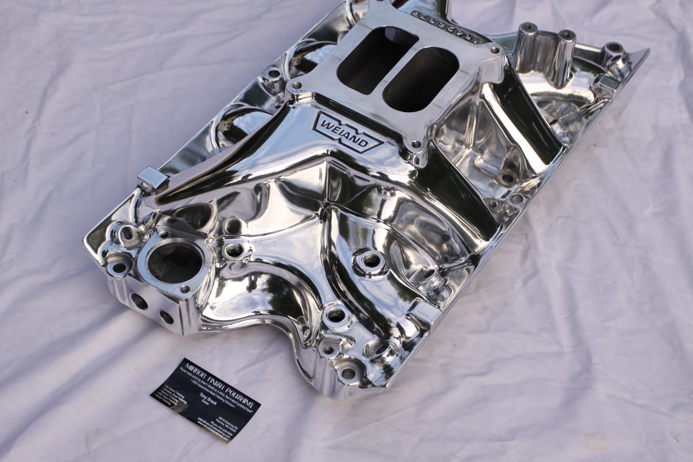 Ford fe polished aluminum intake #2